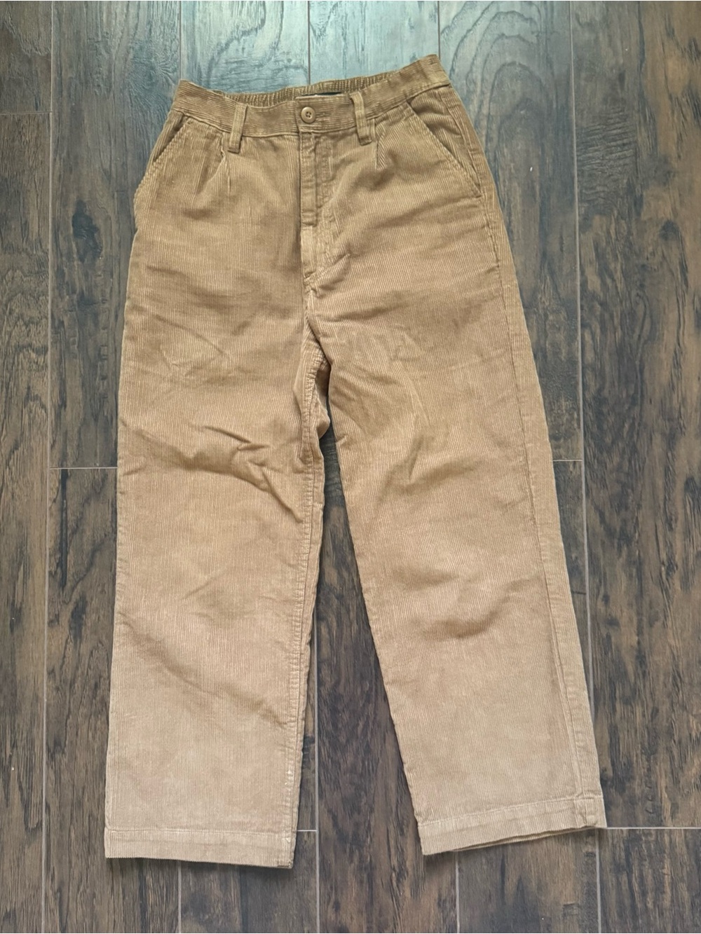 Vans Atkinson Relaxed Size 25 Tan Corduroy High Waisted Chino Straight Leg Pants